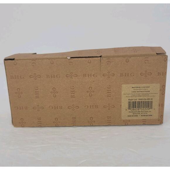 Better Homes & Gardens Maple Leaf Earthenware Salt & Pepper Shaker Set NIB - Picture 4 of 5